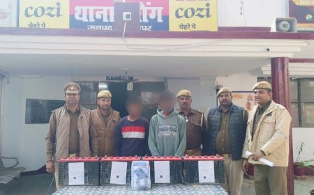 चोरी की वारदातों का खुलासा, दो चोर गिरफ्तार चांदी जेवरात समेत नगदी व चार बैटरी बरामद