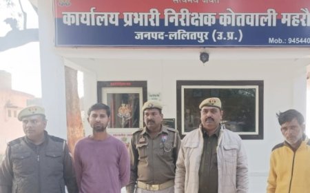 महरौनी पुलिस द्वारा दो नफर वारण्टी अभियुक्तगण को किया  गिरफ्तार ।