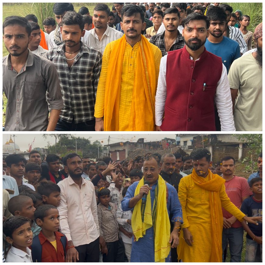 कोटवाधाम से निकाली गई पांच कोसी परिक्रमा,श्रद्धालुओं पर हुई पुष्पवर्षा