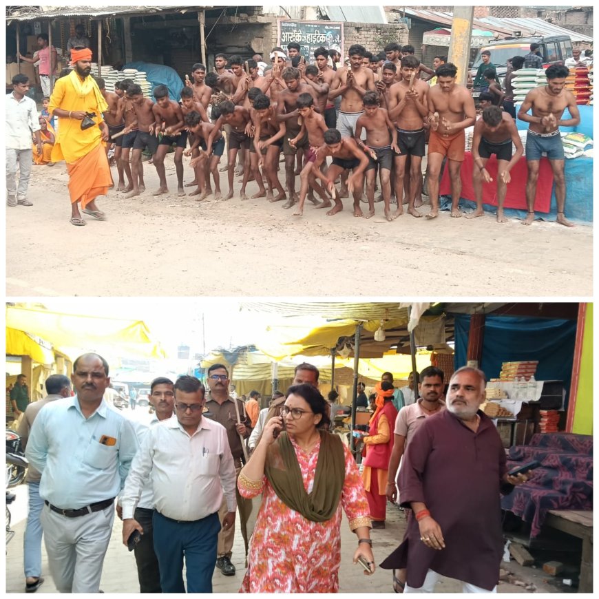 कोटवाधाम मेले का एस डी एम ने निरीक्षण किया मेला कमेटी को साफ सफाई बैरीकेडिंग आदि पूर्ण कर लेने के निर्देश दिए