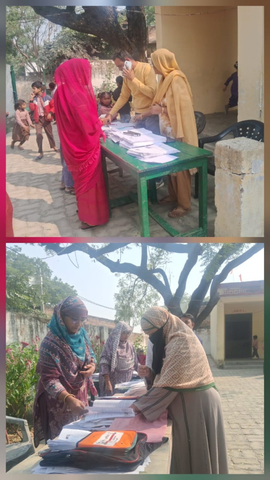 एस.आई.आर. फार्म भरने में हो रही मनमानी पर ग्रामीणों ने जताई नाराजगी