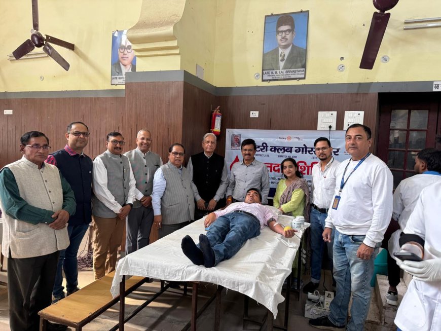 एमजी इंटर कॉलेज में रोटरी क्लब व HDFC बैंक द्वारा भव्य रक्तदान शिविर, महापौर ने किया शुभारंभ