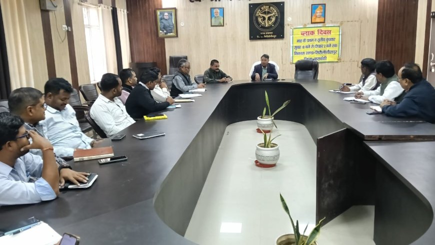 ब्लाक सभागार सिरौलीगौसपुर में विकास कार्यों की समीक्षा बैठक हुई