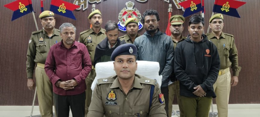 थाना औराई अंतर्गत मोबाइल टावर से बैटरी चोरी करने वाले गिरोह का पर्दाफाश गिरफ्तार कर भेजा गया जेल