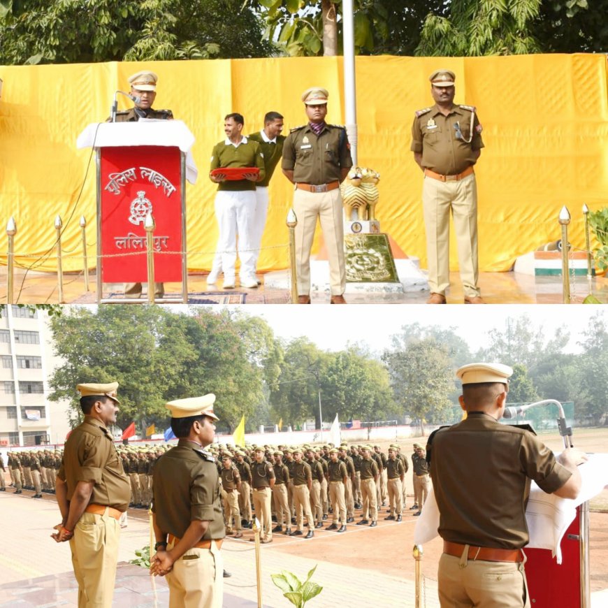 रिज़र्व पुलिस लाइन्स में एसपी ने पुलिस झंडा दिवस अवसर पर पुलिस ध्वजारोहण कर पुलिस ध्वज की गरिमा बनाये रखने हेतु प्रेरित किया