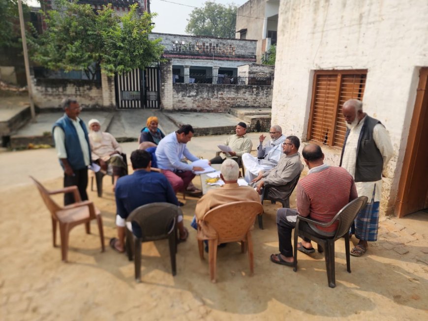 मोहम्मदपुर गौंती में एस.आई.आर आभियान तेज, घर घर पहुंच रही टीम