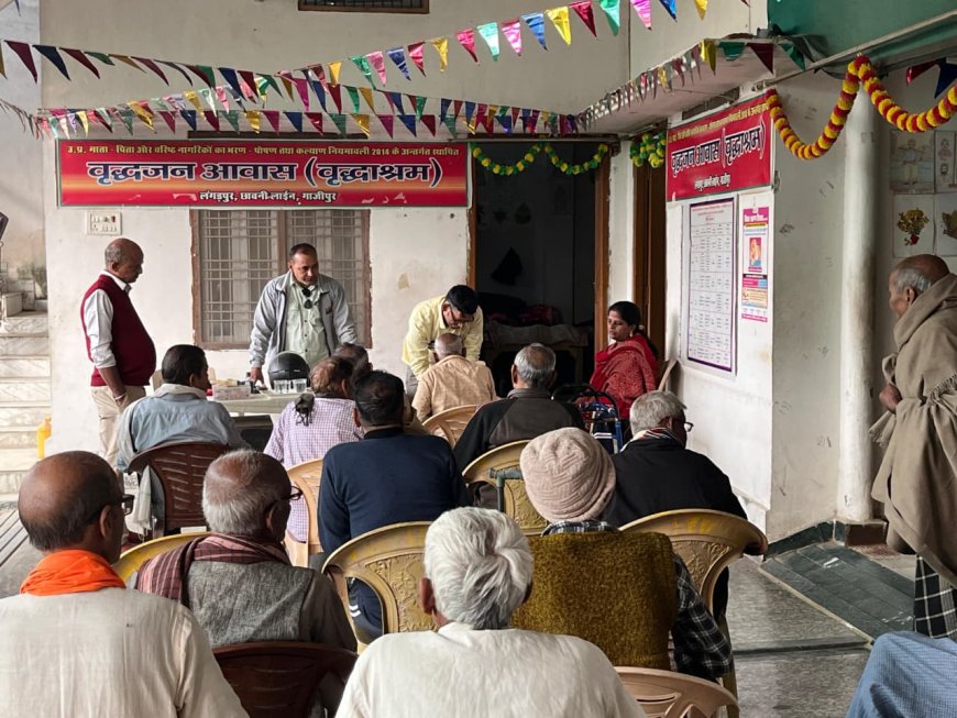 वृद्धाआश्रम मे निशुल्क स्वास्थ्य कैंप का हुआ आयोजन  प्रमोद सिन्हा