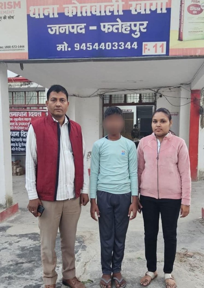 हॉस्टल से लापता छात्र को पुलिस ने किया बरामद स्वजनों को किया सुपुर्द