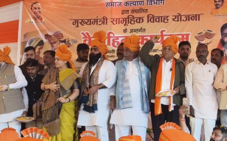 171 जोड़ों ने लिए सात फेरे, सामूहिक विवाह समारोह सम्पन्न