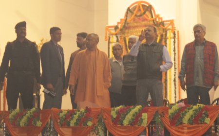 एमपीएसपी संस्थापक समारोह की तैयारियों का मुख्यमंत्री योगी ने लिया जायजा