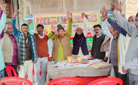 राष्ट्रीय जन मानस पार्टी की मासिक बैठक हुई