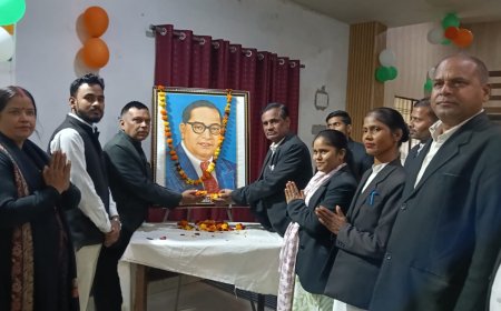 बाबा साहेब डॉ भीमराव अम्बेडकर का परिनिर्वाण दिवस मनाया गया