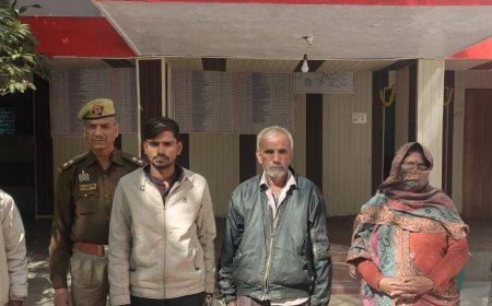 पुलिस ने दहेज हत्या के अभियोग में वांछित तीन नफर अभियुक्तगण को किया गिरफ्तार