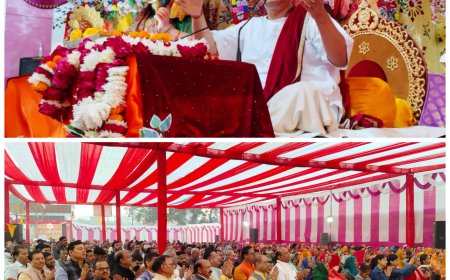 श्री राम कथा पंचम दिवस *दीन दुखियों की सेवा ही भगवान की सेवा परमपूज्य*  *श्री अतुल कृष्ण भारद्वाज*