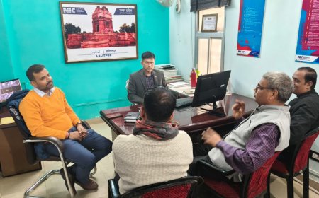 संयुक्त निदेशक एनआईसी उत्तर प्रदेश द्वारा जनपदीय भ्रमण