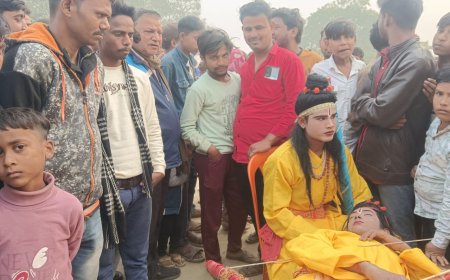 मरकामऊ में रामलीला का मंचन