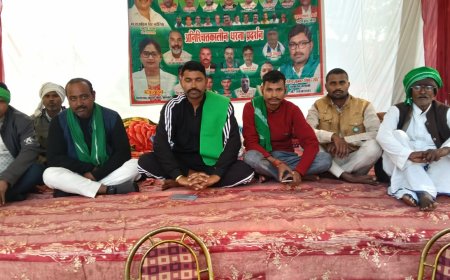 भारतीय किसान यूनियन भदौरिया संगठन का पांचवे दिन भी अनिश्चितकालीन धरना जारी रहा