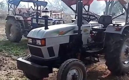 घर के सामने खड़े ट्रैक्टर से बैटरी चोरी