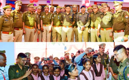 एसपी ने नवनिर्मित कस्बा बानपुर पुलिस चौकी थाना बानपुर का मिशन शक्ति अभियान के दृष्टिगत छात्राओं से फीता कटवाकर किया उद्घाटन