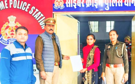 साइबर क्राइम द्वारा ऑनलाइन धोखाधड़ी से फ्राड हुई कुल 89 हज़ार सात रुपये की सम्पूर्ण धनराशि वापस कराकर पीड़िता के चेहरे पर लौटाई मुस्कान