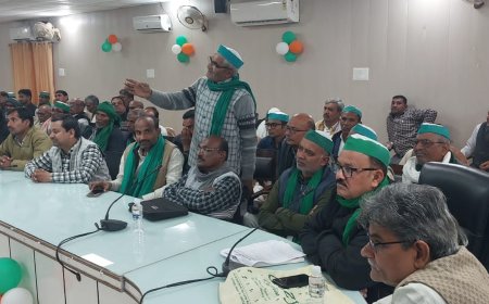 भाकियू जिलाध्यक्ष ने किसानों की समस्या उठाकर प्रशासन से करी समाधान की माग की