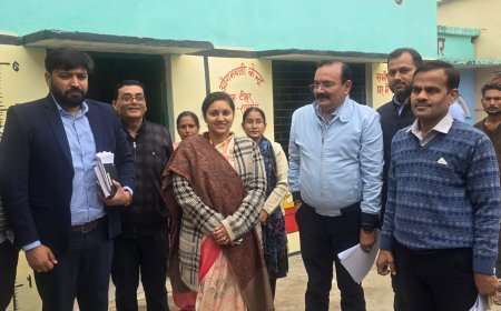 जनपद जालौन में आकांक्षात्मक विकास खण्ड रामपुरा का निरीक्षण, विकास कार्यों व स्वास्थ्य सेवाओं की हुई समीक्षा