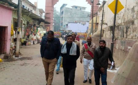 नगर पालिका परिषद चित्रकूटधाम क्षेत्र में आगामी अमावस्या मेला को दृष्टिगत रखते हुए अपर जिलाधिकारी  द्वारा व्यवस्थाओं का निरीक्षण किया गया