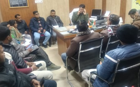 खंण्ड विकास अधिकारी संजीव गुप्ता की अध्यक्षता में बैठक हुई थी