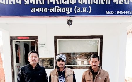 महरौनी पुलिस ने चोरी के अभियोग में वाँछित एक अभियुक्त को किया गिरफ्तार ।
