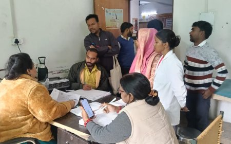 संयुक्त चिकित्सालय सिरौलीगौसपुर में 466 मरीजों का उपचार किया गया