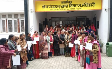 पोषण भी पढाई भी ब्लाक सभागार में चल रहे दूसरे सत्र का प्रशिक्षण सम्पंन हुआ