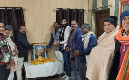 अमनियापुर में पूर्व प्रधानमंत्री अटल बिहारी वाजपेई की जयन्ती के अवसर पर विभिन्न कार्यक्रमों का आयोजन किया गया