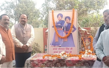 वीर बाल दिवस पर साहबजादो को किया गया याद