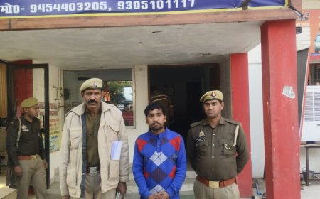 प्रभारी निरीक्षक कोतवाली कर्वी ने बलात्कार के वांछित अभियुक्त को किया गिरफ्तार