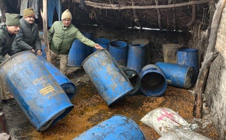 पूराकला पुलिस की बड़ी कार्रवाई 100 लीटर अवैध शराब के साथ महिला गिरफ्तार 1800 लीटर लहन नष्ट