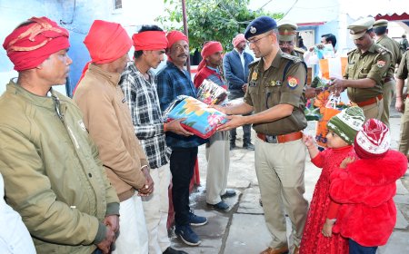 एसपी ने किया जखौरा थाने का वार्षिक निरीक्षण बेहतर कार्य करने वाले पुलिसकर्मी व चौकीदार सम्मानित
