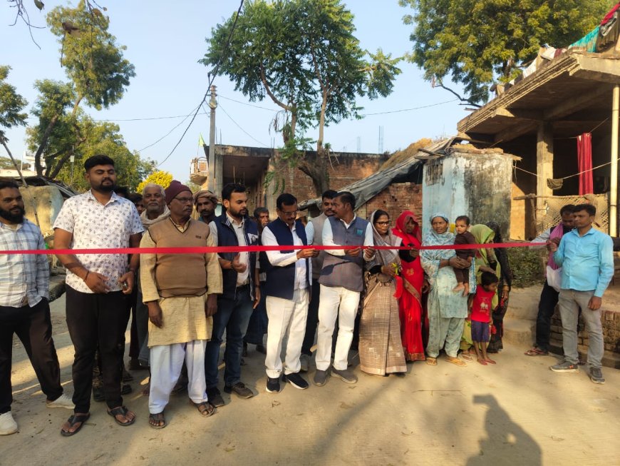 विधायक उषा मौर्य ने किया दो सीसी मार्गो का लोकार्पण ग्रामीणों ने किया जोरदार स्वागत