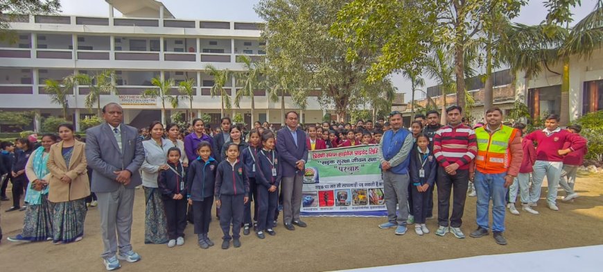 मदर सुहाग इंटर कॉलेज में सड़क सुरक्षा जीवन रक्षा जागरूकता कार्यक्रम का आयोजन