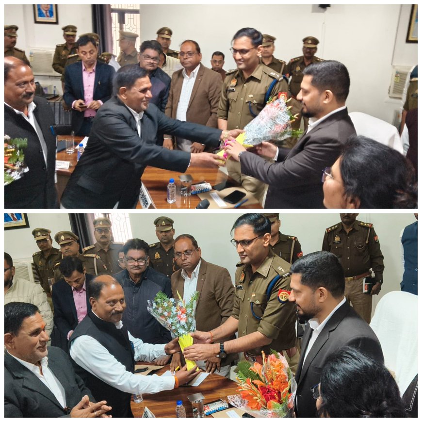 बार एसोसिएशन सिरौलीगौसपुर के पदाधिकारियों ने जिलाधिकारी, पुलिस अधीक्षक का स्वागत किया