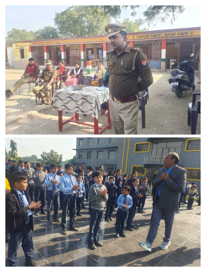 विद्यालय के बच्चे भी सड़क सुरक्षा जीवन रक्षा के लिए आम जनों को करेंगे जागरूक फिरोज खान