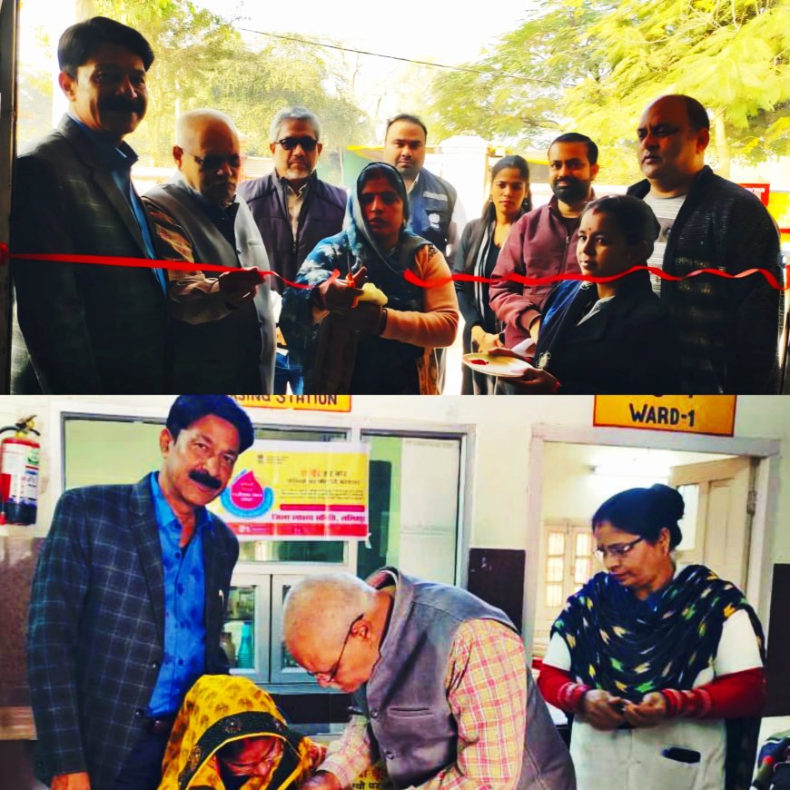 अनीता पाल ने जिला चिकित्सालय स्थित प्रसवोत्तर केंद्र में फीता काटकर पल्स पोलियो अभियान का शुभारंभ किया ।