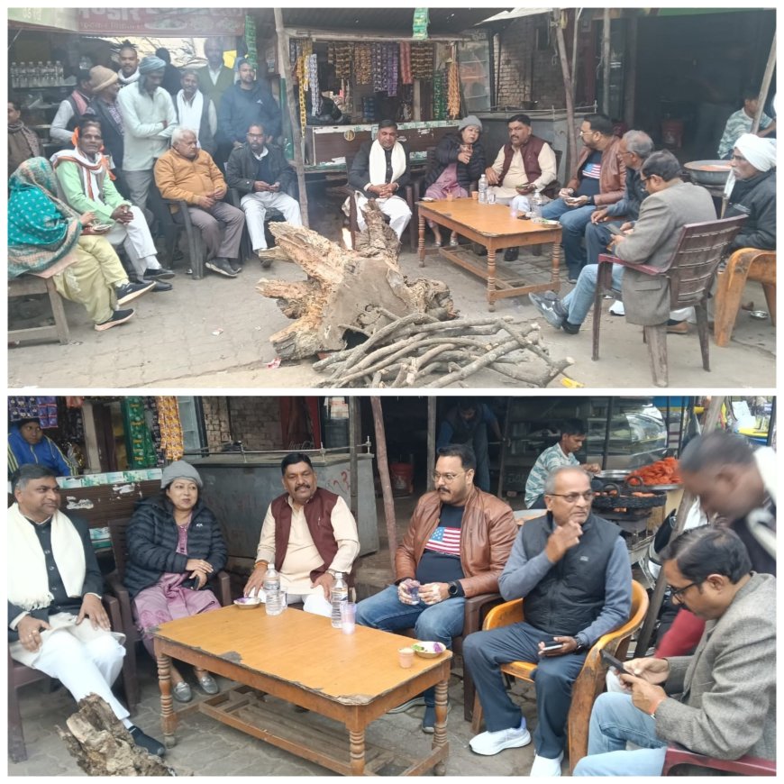 प्रदेश के पूर्व कैबिनेट मंत्री अरविंद कुमार सिंह गोप ने बदोसरांय चौराहे पर चौपाल में एस आई आर की समीक्षा की