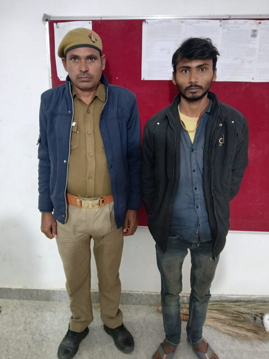 थाना पहाड़ी पुलिस ने बलात्कार के वांछित अभियुक्त को किया गिरफ्तार