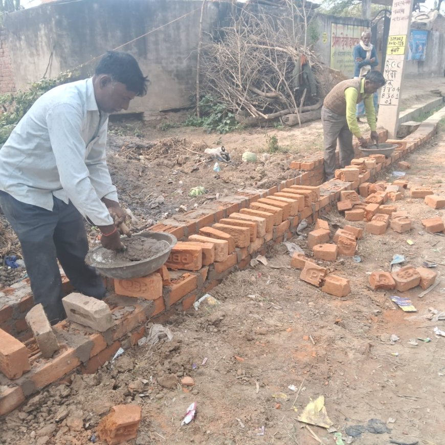 फतेहपुर जिले के ऐराया विकास खंड में नाली निर्माण कार्य में जमकर हो रहा भ्रष्टाचार