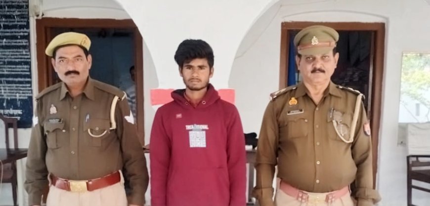 थाना मड़ावरा पुलिस ने नाबालिग से दुष्कर्म के अभियोग में वाँछित एक अभियुक्त को किया गया गिरफ्तार