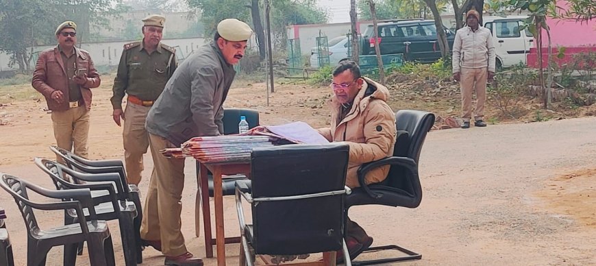 अपर पुलिस अधीक्षक द्वारा थाना मारकुण्डी का आकस्मिक निरीक्षण किया गया