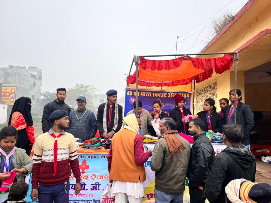 रोवर्स एवं रेंजर्स ने लगाया बापू बाजार