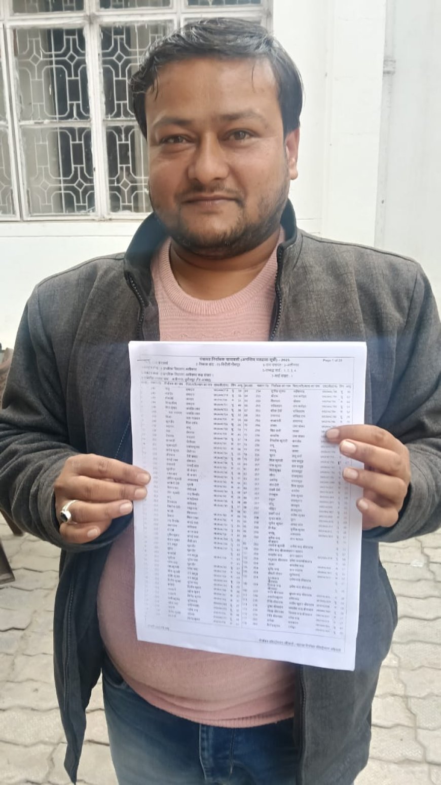 क्षेत्र पंचायत सदस्य असीम श्रीवास्तव का वोटर लिस्ट में नाम गायब,एस डी एम से किया शिकायत