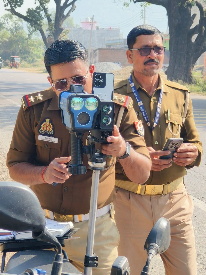 यातायात पुलिस द्वारा दुर्घटना बाहुल्य क्षेत्र कालूपुर में निर्धारित गति सीमा का उल्लघंन करने वाले 103 वाहनों पर प्रवर्तन की कार्यवाही कर कुल 2,00,600/- रुपये का जुर्माना अधिरोपित किया गया।