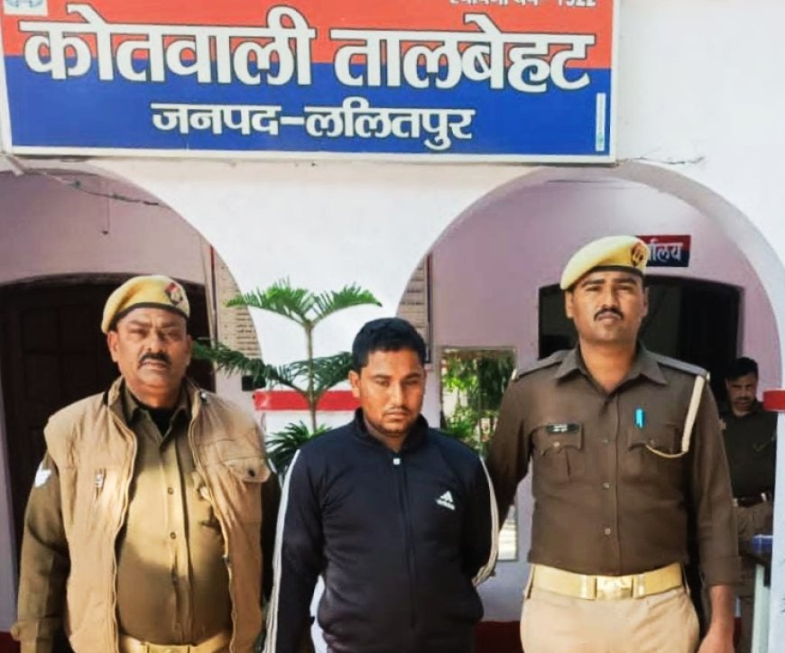 तालबेहट पुलिस ने टप्पेबाजी के अभियोग में वांछित एक अभियुक्त को किया गिरफ्तार